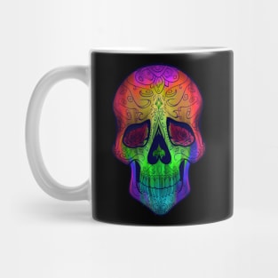 floral skull Mug